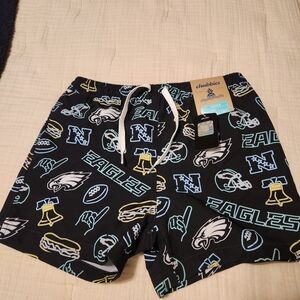 Chubbies Black Swim Shorts with Graphic Accents